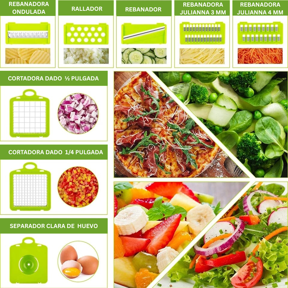 Picador Cortador Verduras 14 en 1