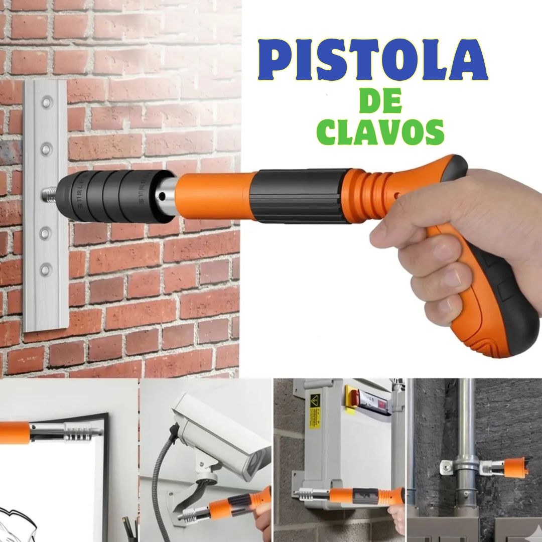 Pistola de Clavos de Alta Presión (Kit y Clavos de Regalo)🎁