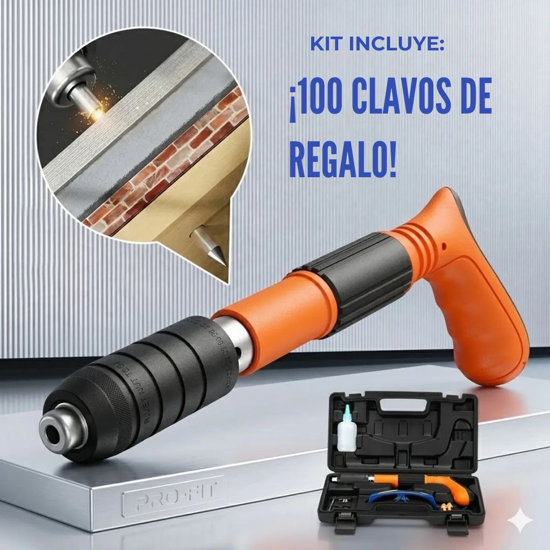 Pistola de Clavos de Alta Presión (Kit y Clavos de Regalo)🎁
