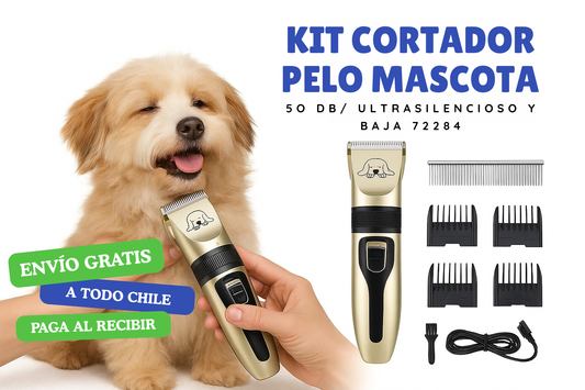 SpaPet™  Cortador de pelo Para Mascotas/ Recargable y Ultrasilencioso
