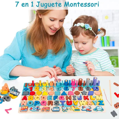 Tablero de juego y aprendizaje 7 En 1 Montessori