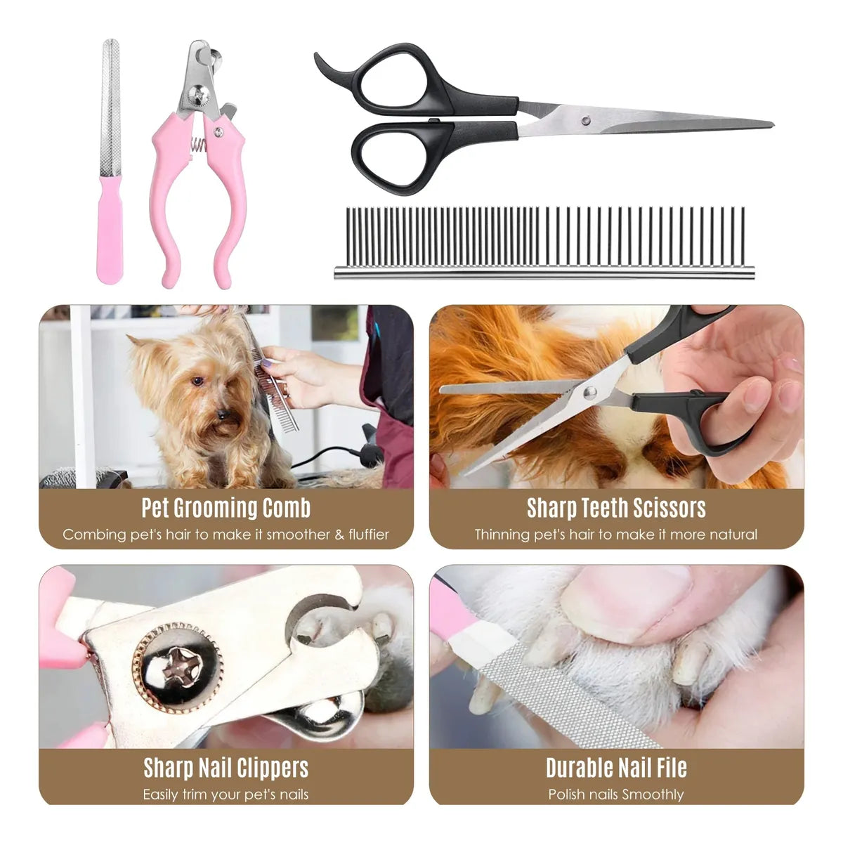 SpaPet™  Cortador de pelo Para Mascotas/ Recargable y Ultrasilencioso