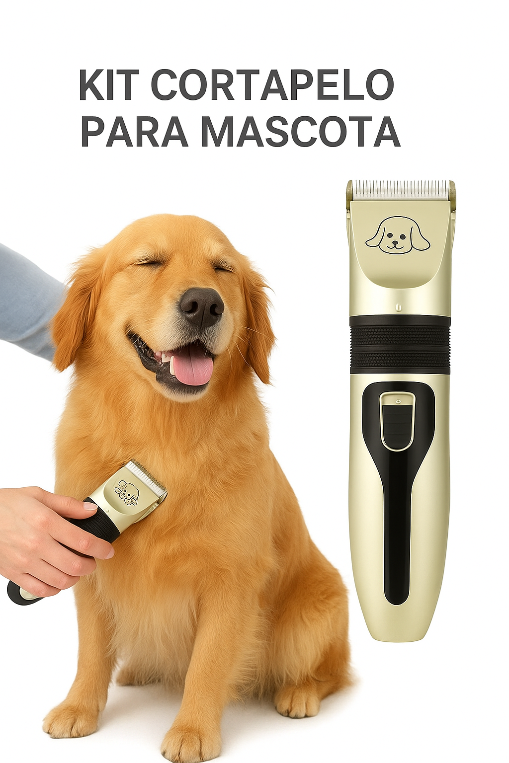 SpaPet™  Cortador de pelo Para Mascotas/ Recargable y Ultrasilencioso